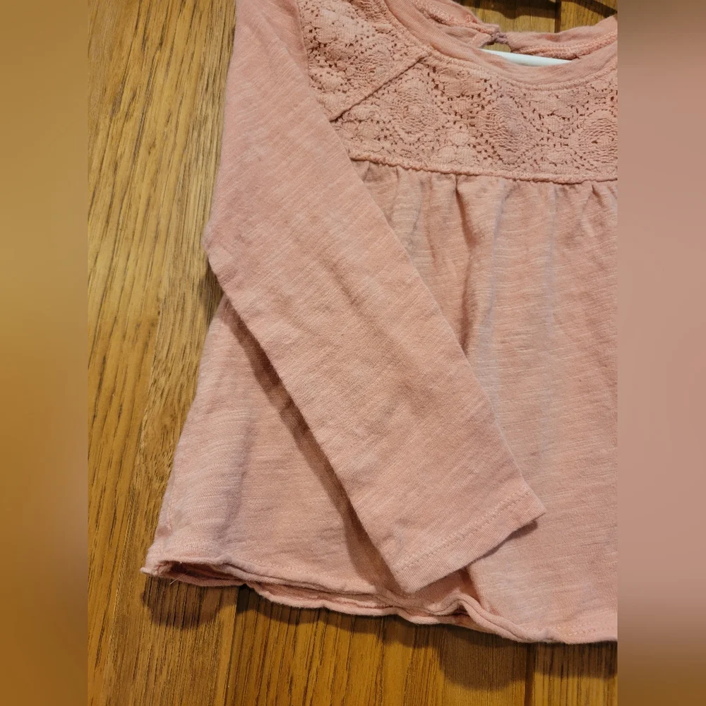 Old Navy Mauve Long Sleeve With Upper Front And Back Detailing 3t